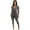 Black, variant on Jumpsuit Cropped Jacket Set (XL, Black)