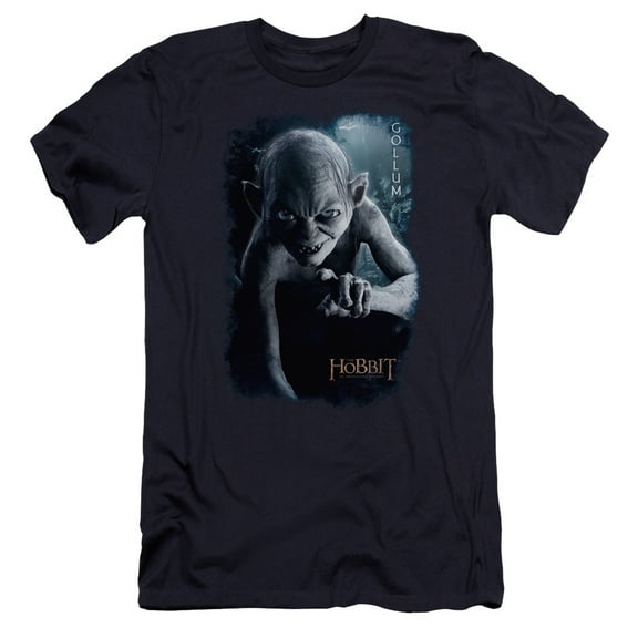 The Hobbit - Gollum Poster - Premium Slim Fit Short Sleeve Shirt - XX-Large