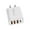 White, variant on Compact Wall Charger - 3 USB Ports, Lightweight, Portable, and Multifunctional with Overheating Protection