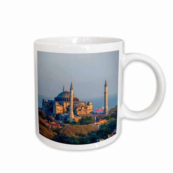 3drose, Hagia Sophia Church,museum,seen from Galata Tower, Istanbul, Turkey, 11oz Mug