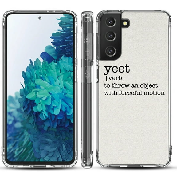 Shockproof Hybrid Bumper Phone Case for Samsung galaxy S21  5G / S21 Plus 5G, by OneToughShield ® - Dictionary/Yeet