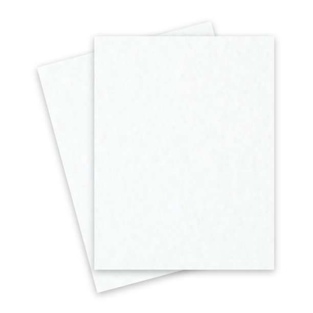 Parchment WHITE 8.5X11 (Letter) Paper 80C Cardstock - 25 PK -- Classic ...