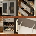 thumbnail image 5 of iSunirm 5FT Closet System with 2 Sets, 120'' Walk in Closet with 4 Drawers & Doors, Heavy Duty Closet Organizer with 2 Hanging Rods, Wardrobe Closet Clothing Rack, Load 1200+LBS, Gray, 5 of 6