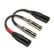 thumbnail image 4 of Cable adaptador Suanqi XLR macho a TRS hembra de 6,35 mm, 15 cm, paquete de 2, 4 of 6