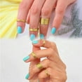thumbnail image 5 of 16pcs/Set New Stylish Punk Stackable Plain Band Above Knuckle Midi Finger Ring, 5 of 5