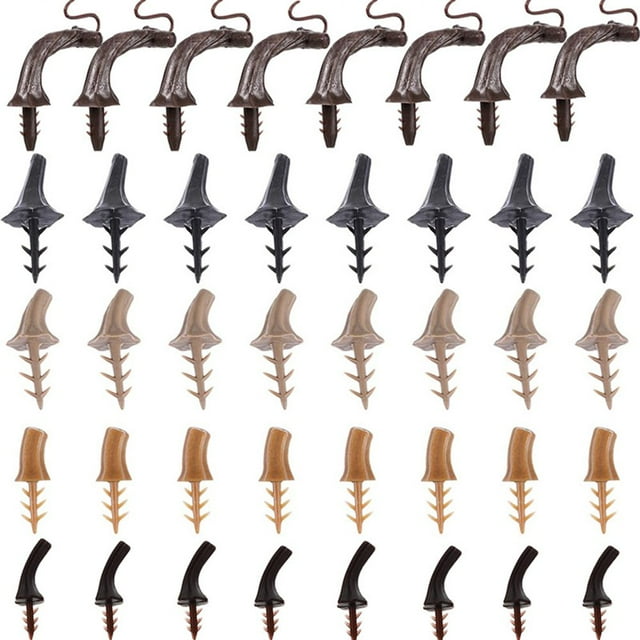 CNKOO 40Pcs Tiges de Citrouille Portable Attrayant Accrocheur Léger Réaliste Décoratif Pratique Récolte Automne Thème Partie Tête de Citrouille Accessoires Usage à la Maison