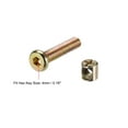 thumbnail image 4 of Uxcell M6 x 1.18'' Bolts Nut Set Hex Socket Screw with Barrel Nuts Phillips-Slotted Zinc Plated Copper 20pcs, 4 of 5