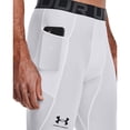 thumbnail image 5 of Leggins Under Armour HeatGear para hombre, color blanco/negro, talla XS, 5 of 5
