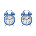 thumbnail image 1 of Tholdsy Despertador Retro Twin Bell de escritorio de metal Reloj analógico Silencioso con luz nocturna para el hogar y la oficina Azul 2Conjunto, 1 of 6