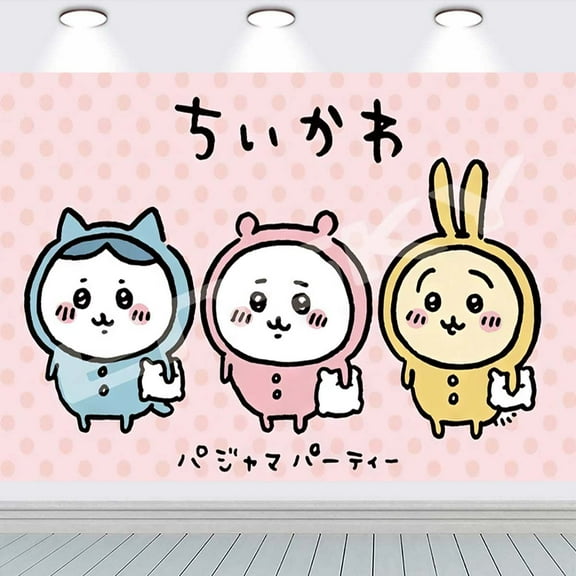 Chiikawa school Backdrop Taspestry Banner Party Supplies Background Poster Decor Decorations
