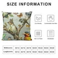 thumbnail image 5 of Chilfamy Black Brown Animal Lover Bird Squirrel Butterfly Dragonfly Lumbar Pillowcase Throw Pillow Cover Cushion Case 18x18in, 5 of 5