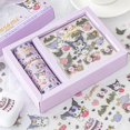 thumbnail image 1 of Sanrio Kuromi Cinnamoroll Melody Stickers Gift Box Kawaii Anime Hand Account Guka Decoration DIY Sticker Girls Kids Toys, 1 of 4