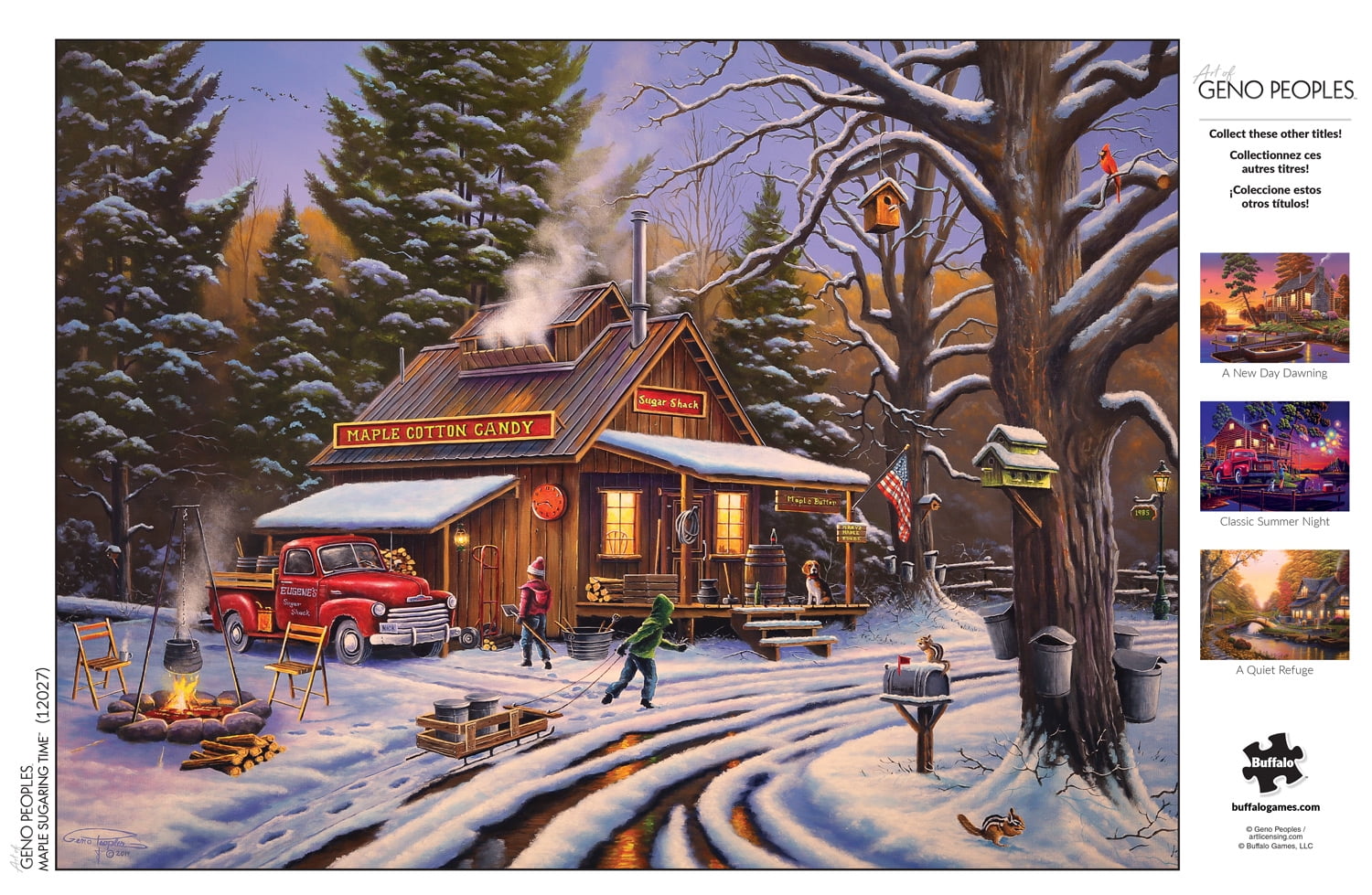 Buffalo Games 1000-Piece Geno Peoples Maple Sugaring Time Jigsaw Puzzle