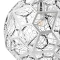 thumbnail image 4 of Lámpara de techo Modway Strive geométrica de acero inoxidable de 39 cm, 4 of 5