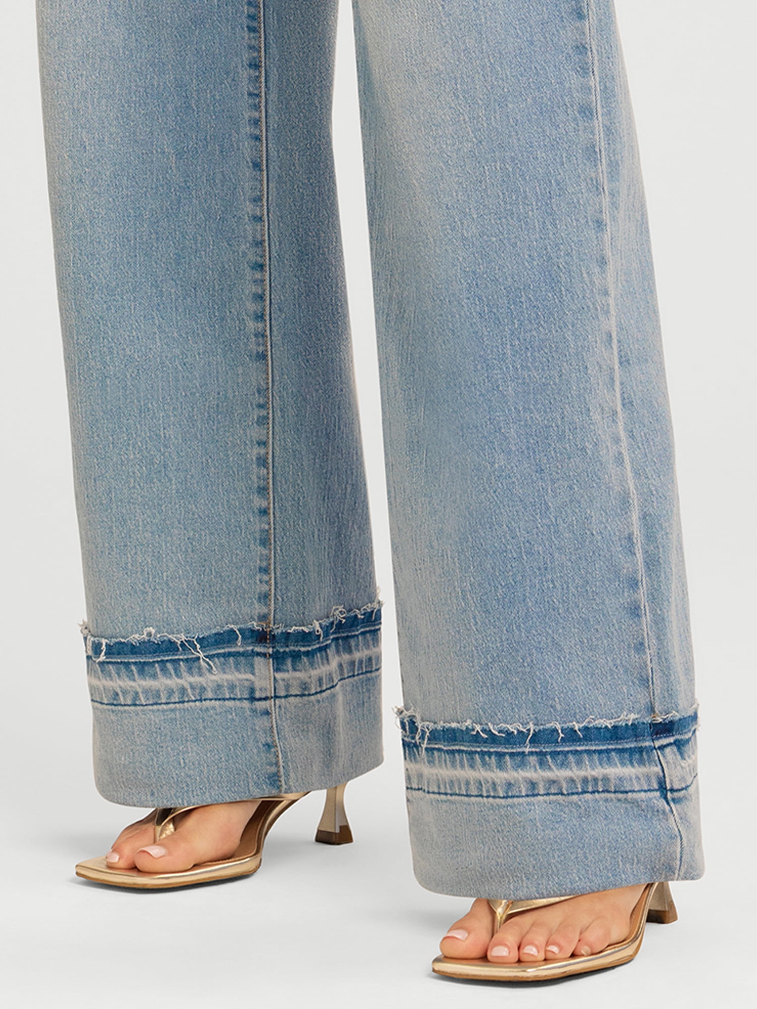 Jessica Simpson Women's and Women's Plus Freesia Wide Leg Jeans, 30", 32", and 34" Inseams, Sizes 2-24W