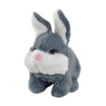 thumbnail image 2 of eléctrico de peluche, juguete realista de conejo, recuerdo de fiesta para niños y niñas, creativo, lindo regalo de cumpleaños, animal de Gris, 2 of 10