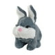 thumbnail image 2 of eléctrico de peluche, juguete realista de conejo, recuerdo de fiesta para niños y niñas, creativo, lindo regalo de cumpleaños, animal de Gris, 2 of 10