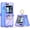 Purple, variant on Galaxy Z Flip 5 Case with Hinge Protection Clear Samsung Flip 5 Case with Kickstand for Samsung Galaxy Z Flip 5 5G (2023) - Purple