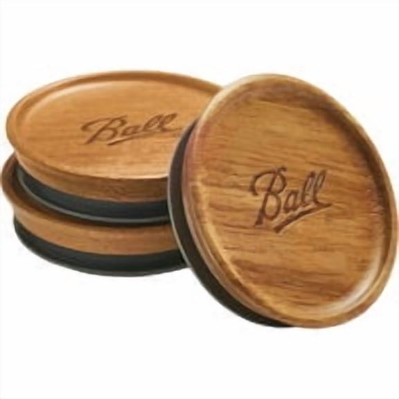 Ball Canning Ball Reusable Wooden Storage Lid - Pack of 2