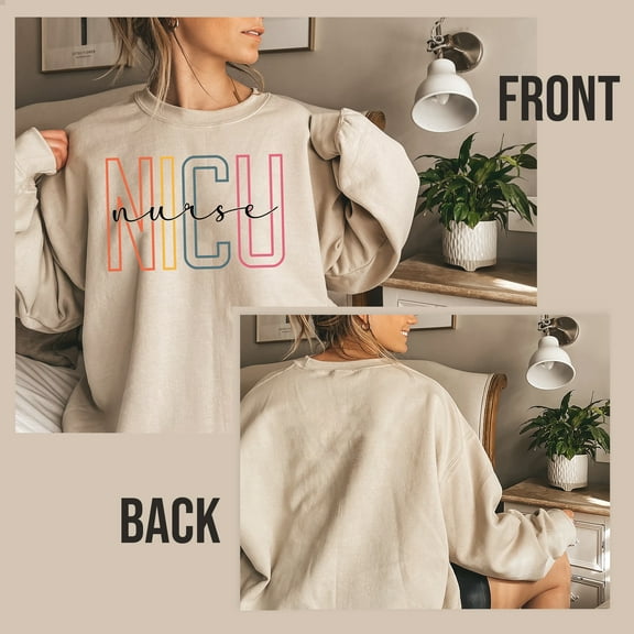 Sweatshirts For Women, Cotton Crewneck Christmas Sweater Nicu Nurse Gifts For Women, Christmas Gifts For Mom, Sister