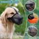 thumbnail image 4 of Bozal para perros con malla redondeada, bozal transpirable para perros pequeños, medianos y grandes, evita comer, morder y masticar (s, negro) Rojo Verde Cocina, Decoración y Otros, 4 of 5