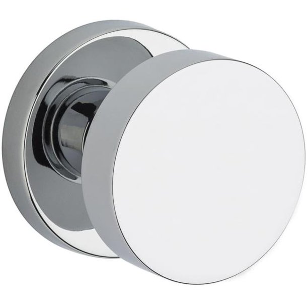 Modern Full Dummy Door Knob Set with Modern Round Rose, Bronze