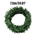 thumbnail image 2 of Green Leaf Vine Flower Wreath [跃星辉]已处理知产圣诞DIY编织藤条7.5米铁丝绿叶藤条仿真花环圣诞装饰（袋装，1x藤条） ANGGREK Christmas Rattan, 2 of 8