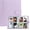 Purple, variant on A5 Kpop Photocard Binder, 6 Ring Binder Album with 200 Card Slots, PU Leather Binder Cover with Magnetic Buckle Closure for Organizing Trading Cards (Black)