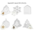 thumbnail image 4 of Advancent Moldes de fundición de silicona estilo navideño adorable troquel de aromaterapia muebles para el hogar molde de cera de yeso para el hogar copo Type3 NO3 Advancent HA061363-02B, 4 of 6