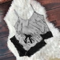 thumbnail image 1 of LSLJS Ensemble Deux Pièces pour Femmes en Dentelle Satinée, Camisole à Bretelles, Hauts, Shorts, Pyjama, Ensembles de Lingerie, 1 of 3