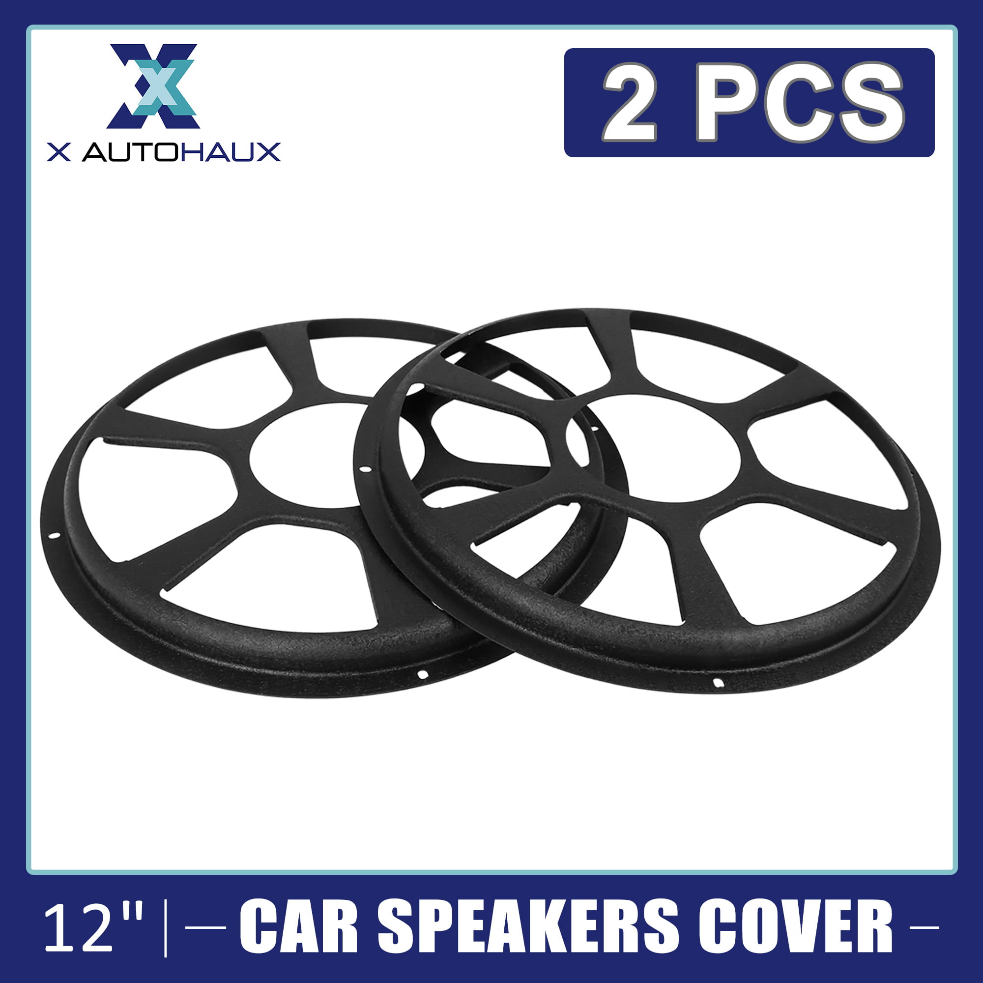 X AUTOHAUX 12 Inch Bar Grille Subwoofer Speaker Grill Cover Guard for Car 2pcs