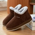 thumbnail image 4 of Booties Bootie Slippers para mujeres Lavas hombres Cómodos con el tobillo caliente anti-Slip al aire libre en interiores, 4 of 9