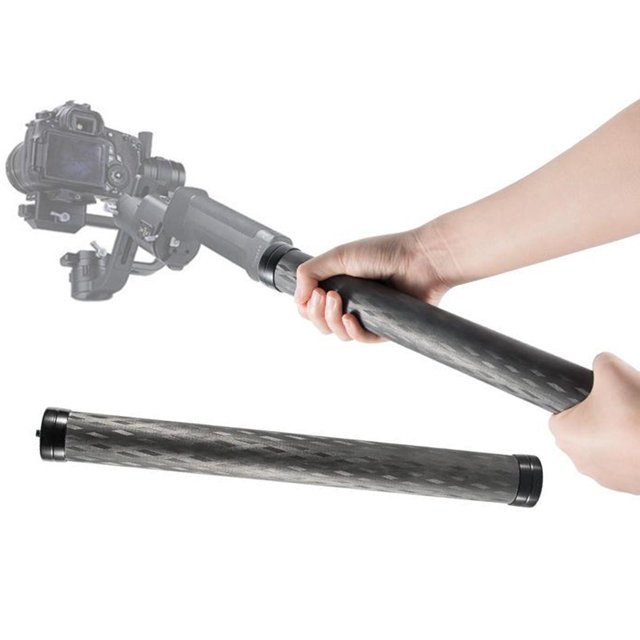 Varilla de extensión de poste de carbono de 14,2 pulgadas monopié rosca de 1/4 pulgadas Compatible con RS2 RSC2 Ronin SC CUTICAT poste de extensión cardán