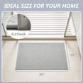 thumbnail image 3 of FEELHOME Bathroom Rug Diamond Pattern Absorbent Non Slip Bath Mat Soft Chenille Quick Dry Machine Washable Bathroom Mat with Rubber Backing Durable Bath Rug for Bathroom Floor 16"x24" Gray, 3 of 7