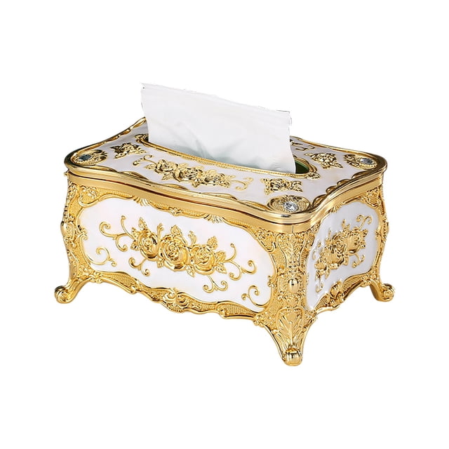Vintage Style Tissue Box Storage Light Pumping Paper Box Home Living Room Coffee Table Tissue Box High Grade Internet Toilet Toilet Towel Rack