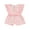 Rose, variante sur FOCUSNORM Combinaison d'Été pour Bébé Fille 9 m 12 m 18 m 2 T 3 T 4 T Tout-Petit à Volants Sans Manches Col Rond Imprimé Floral Combishort Ceinturé Short Combinaison pour Tout-Petit