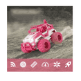 thumbnail image 4 of Coche De Juguete Teledirigido Recargable Camión Todoterreno Belug Rosa, 4 of 5