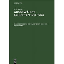 Der Beginn Der Allgemeinen Krise Des Kapitalismus, (Hardcover)