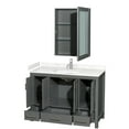 thumbnail image 7 of Wyndham Collection WCS141448SWHWCUNSMED Sheffield 48" Free Standing Single Basin Vanity, 7 of 7