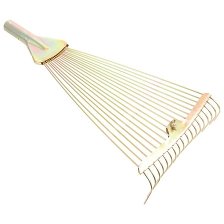 CATIEBYE Multi-Color Foldable Garden Rake with Steel Wire for Soil Loosening, Leaves Cleaning, Outdoor Yard and Lawn Tool