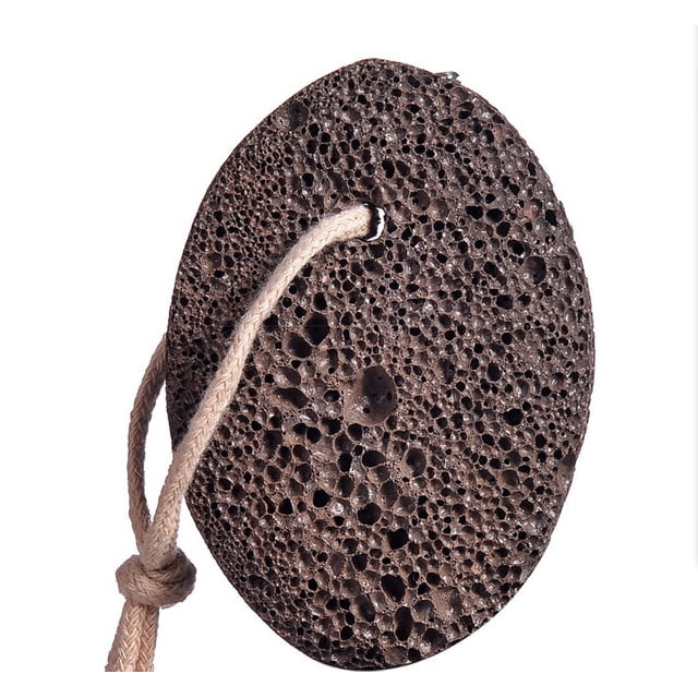 Piedra pómez - Piedra pómez de lava de tierra natural Removedor negro para pies, talones y palmas - Herramienta de exfoliación de pedicura - Removedor de maíz - Piel muerta seca XianweiShao 8390615104241