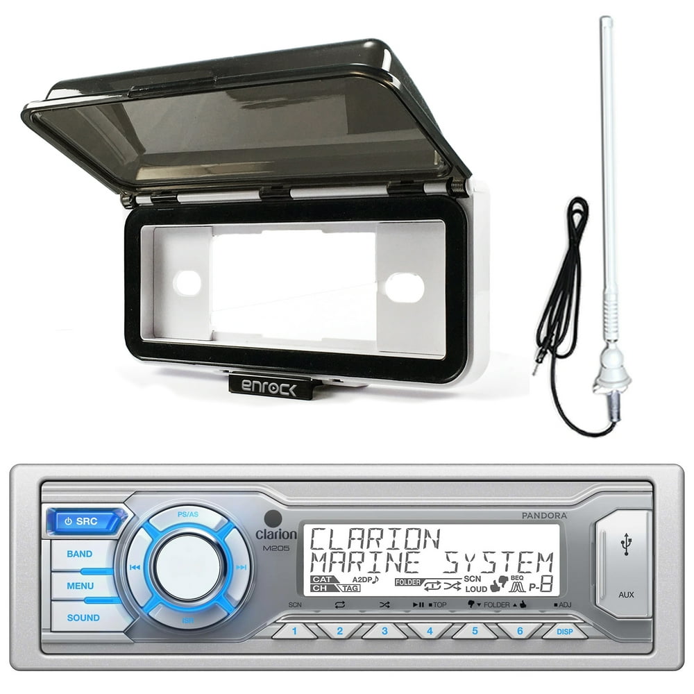 Clarion Single DIN Marine Digital Media USB/MP3/WMA AM/FM Receiver