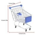 thumbnail image 3 of Baohd Mini Chariot de Courses Jouet Taille m Bleu, 3 of 8
