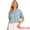 Blue, variant on DARING DIVA Women's Business Casual Blouses Casual V Neck Short Sleeve Shirts M Blue