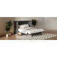 thumbnail image 3 of Coffre-lit Escamotable Gris en Pin Massif - Lit Grand avec Rangement et Station de Recharge, 3 of 8