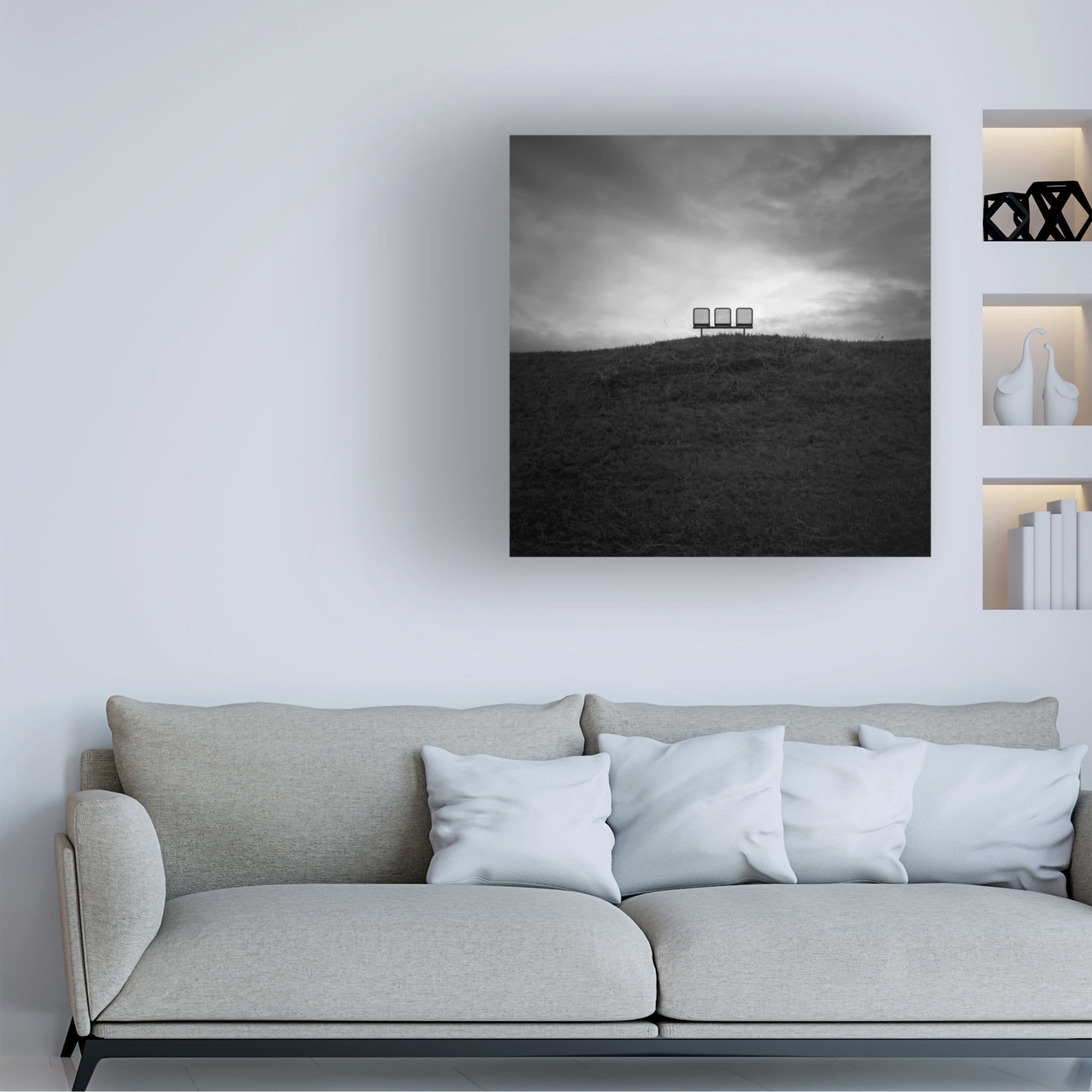 Canvas Wall Art - Jan Rauwerdink 'Emptiness' Wall Art for Living Room, Bedroom, or Office D?cor by Trademark Fine Art - 18 x 18 Inches