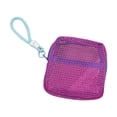 thumbnail image 4 of Monedero, llavero, mini neceser para auriculares, mini espejos, lápiz labial, tarjeta de crédito. Rosa roja y azul, 4 of 9