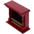 thumbnail image 2 of Mini Maison Cheminée en Bois Maison de Poupée Mini Cheminée Modèle Mobilier Miniature, 2 of 8