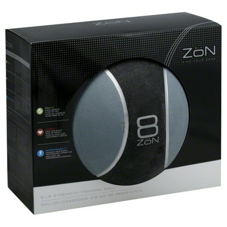 ZON 8-Pound Strength Training Balls Multi-Colored