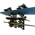 thumbnail image 3 of StoreYourBoard Ski Wall Rack – Horizontal Ski Rack Wall Mount, Holds 3 Pairs of Skis and Poles, Ski and Snowboard Wall Rack for Garage or Home, Holds Up to 40 lbs, 3 of 11